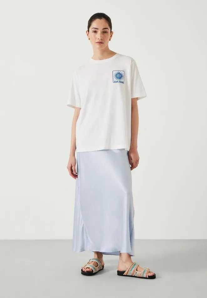 Hush Skirts Women Remi Satin Maxi Skirt Blue