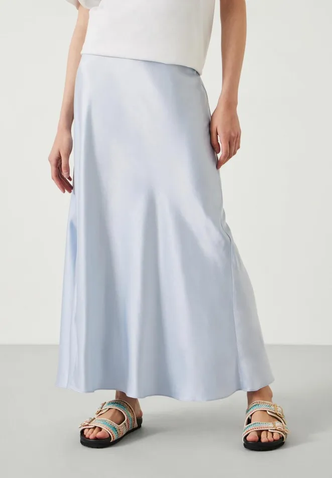 Hush Skirts Women Remi Satin Maxi Skirt Blue Hush Skirts Women Remi Satin Maxi Skirt Blue