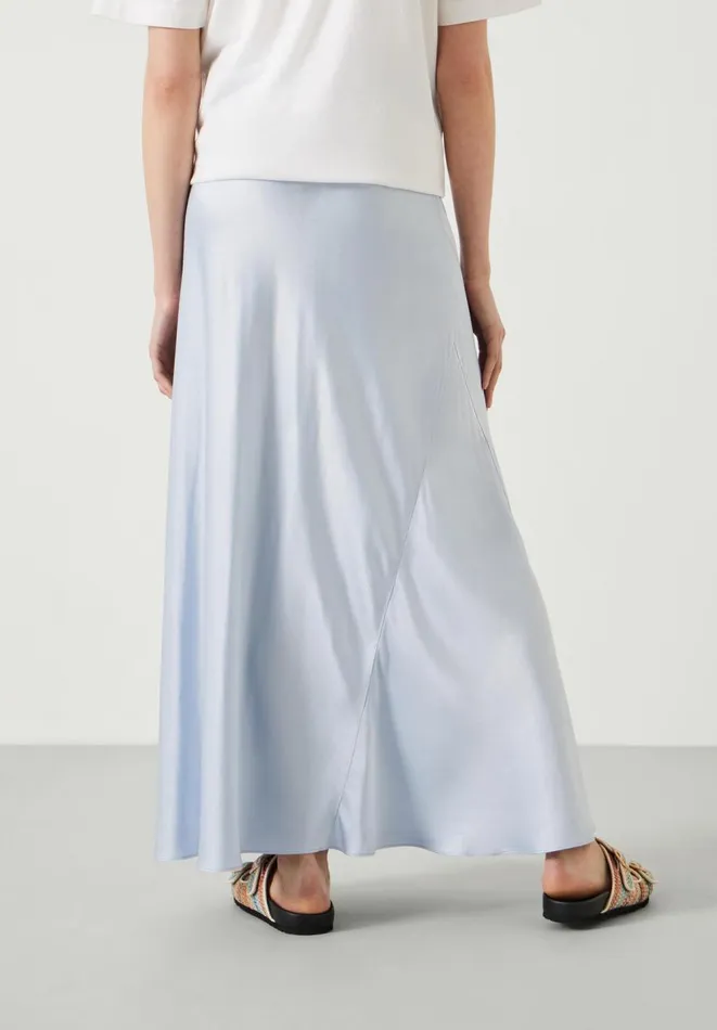 Hush Skirts Women Remi Satin Maxi Skirt Blue Hush Skirts Women Remi Satin Maxi Skirt Blue