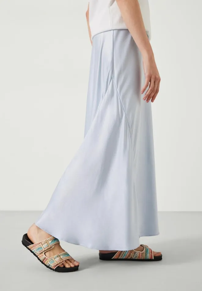 Hush Skirts Women Remi Satin Maxi Skirt Blue Hush Skirts Women Remi Satin Maxi Skirt Blue