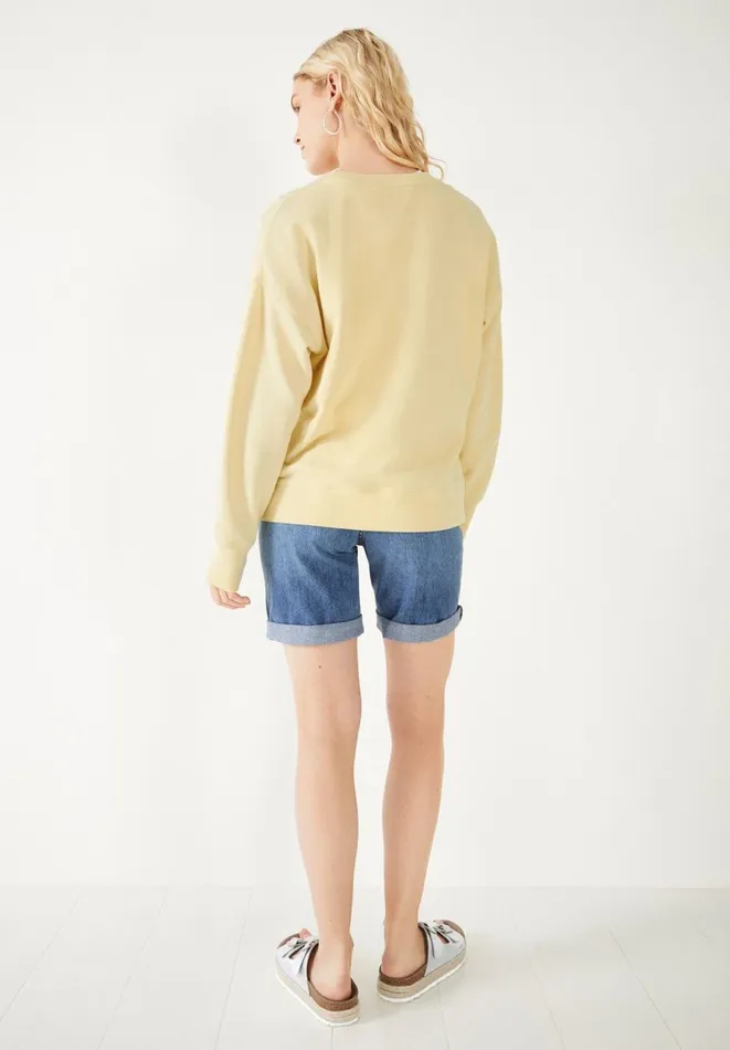 Hush Sweatshirts and Hoodies Women Aurora Stripe Relaxed Sweatshirt Yellow Multi Hush Sweatshirts and Hoodies Women Aurora Stripe Relaxed Sweatshirt Yellow Multi
