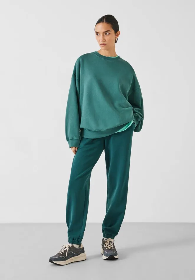 Hush Sweatshirts and Hoodies Women Quaden Cotton Oversized Sweatshirt Forest Green Hush Sweatshirts and Hoodies Women Quaden Cotton Oversized Sweatshirt Forest Green