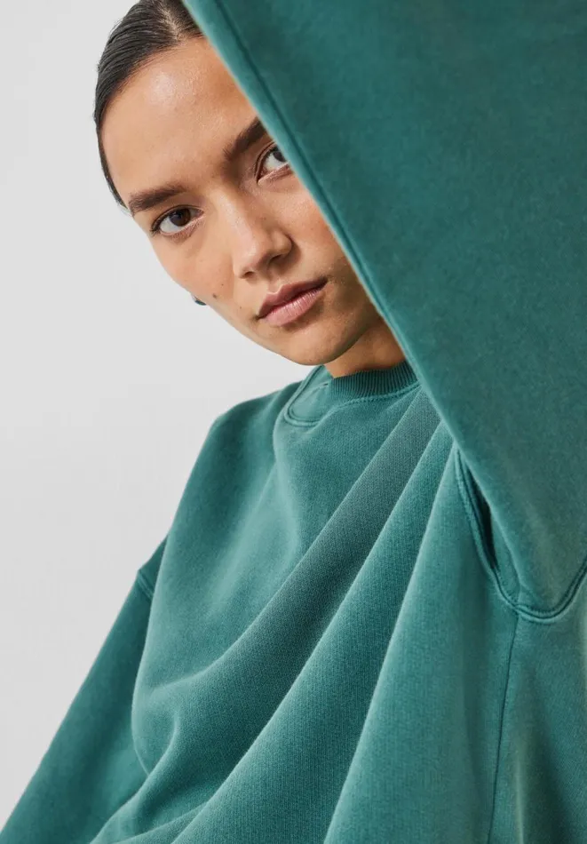 Hush Sweatshirts and Hoodies Women Quaden Cotton Oversized Sweatshirt Forest Green Hush Sweatshirts and Hoodies Women Quaden Cotton Oversized Sweatshirt Forest Green