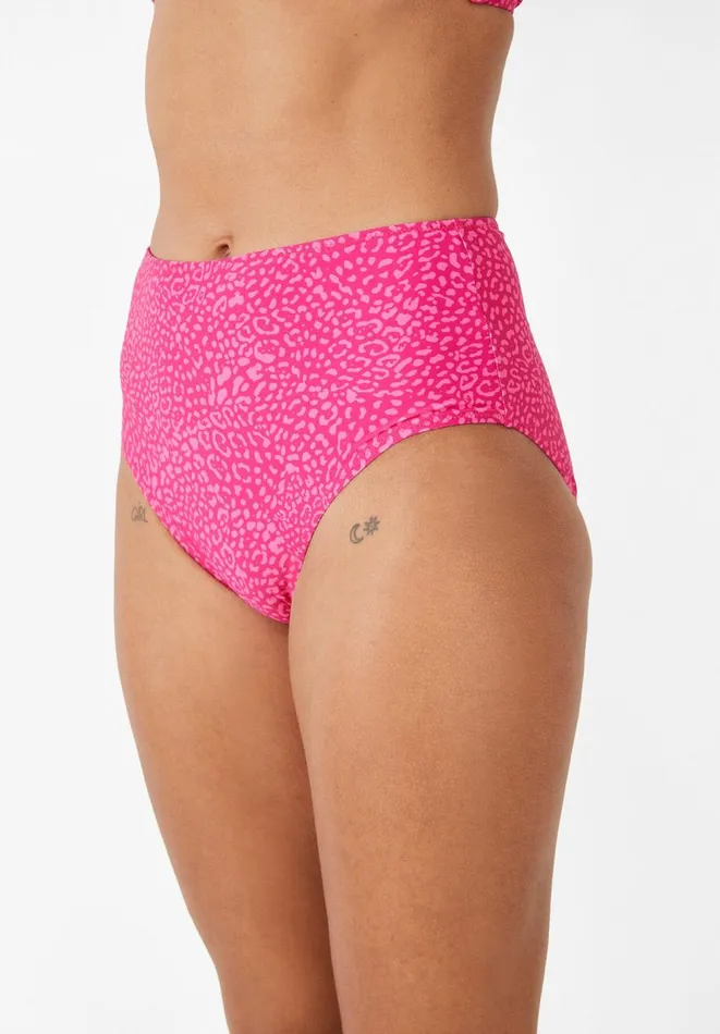 Hush Swimwear and Beachwear Women Heather High Waisted Bikini Bottoms Contrast Leopard Hush Swimwear and Beachwear Women Heather High Waisted Bikini Bottoms Contrast Leopard