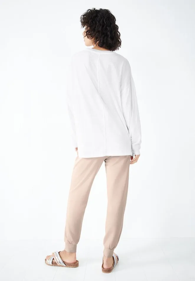 Hush Tops and Tshirts Women Amanda Long Sleeved TShirt Brilliant White