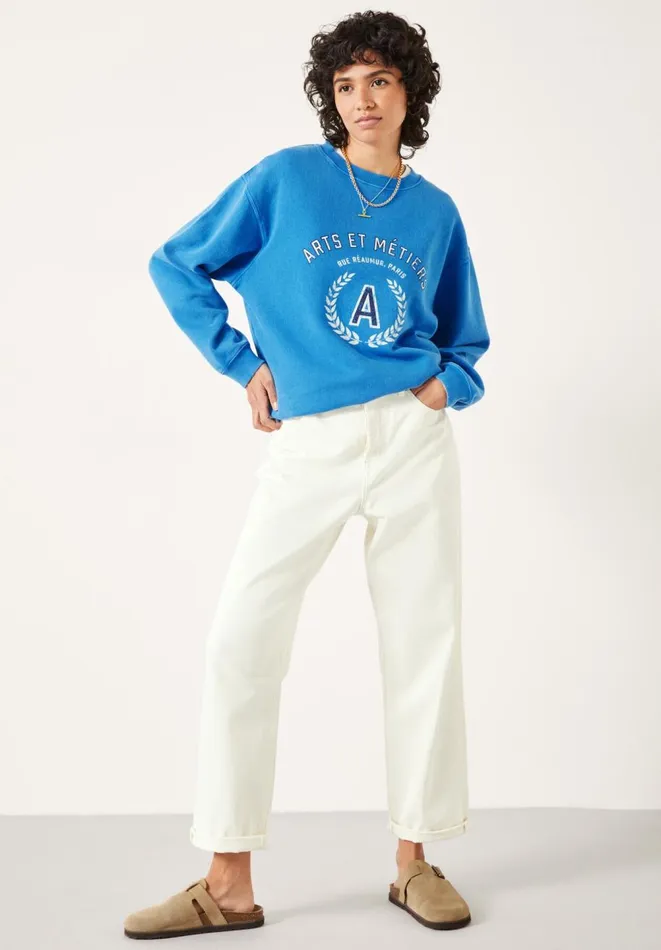 Hush Tops and Tshirts Women Art Et Metiers Sweatshirt Bright Blue