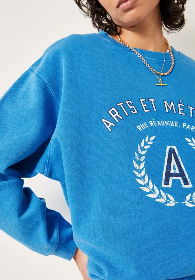 Hush Tops and Tshirts Women Art Et Metiers Sweatshirt Bright Blue