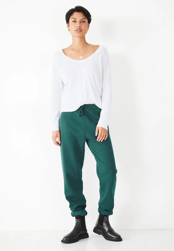Hush Tops and Tshirts Women Cotton Slub Avalon TShirt White