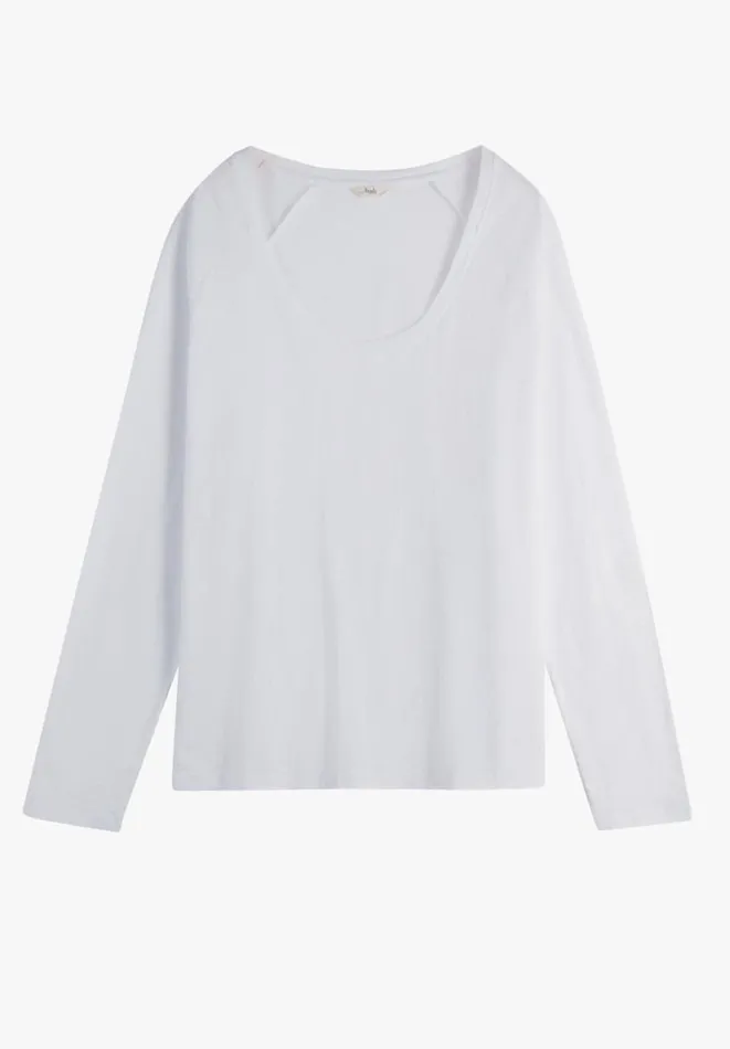 Hush Tops and Tshirts Women Cotton Slub Avalon TShirt White