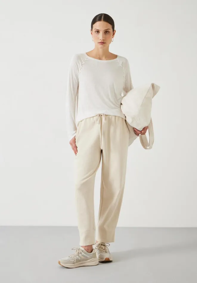 Hush Tops and Tshirts Women Paula Pleat Detail Top Ecru Hush Tops and Tshirts Women Paula Pleat Detail Top Ecru