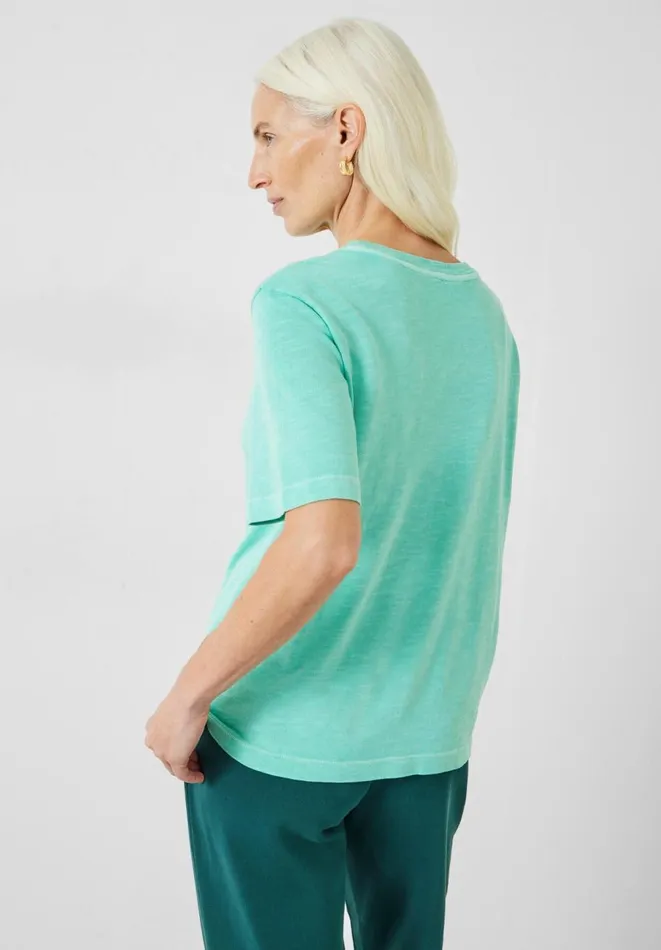 Hush Tops and Tshirts Women Reagan Brushed Cotton TShirt Mint Hush Tops and Tshirts Women Reagan Brushed Cotton TShirt Mint
