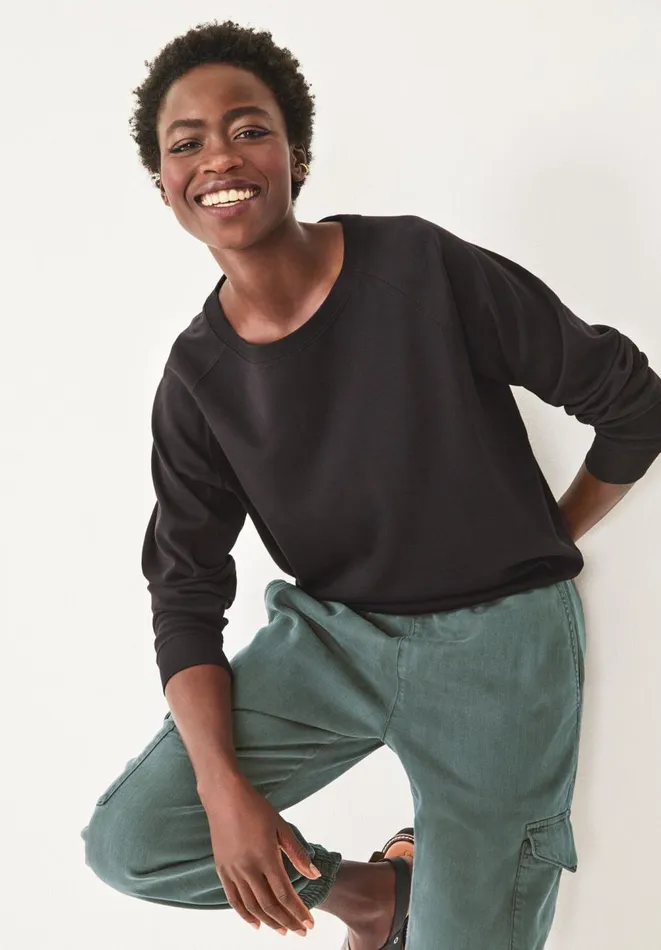 Hush Tops and Tshirts Women Tilda Ls Raglan Top Black