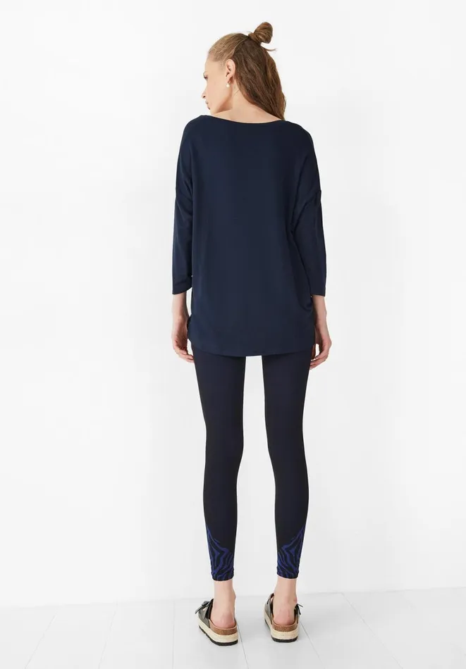 Hush Tops and Tshirts Women V Neck Jersey Top Midnight