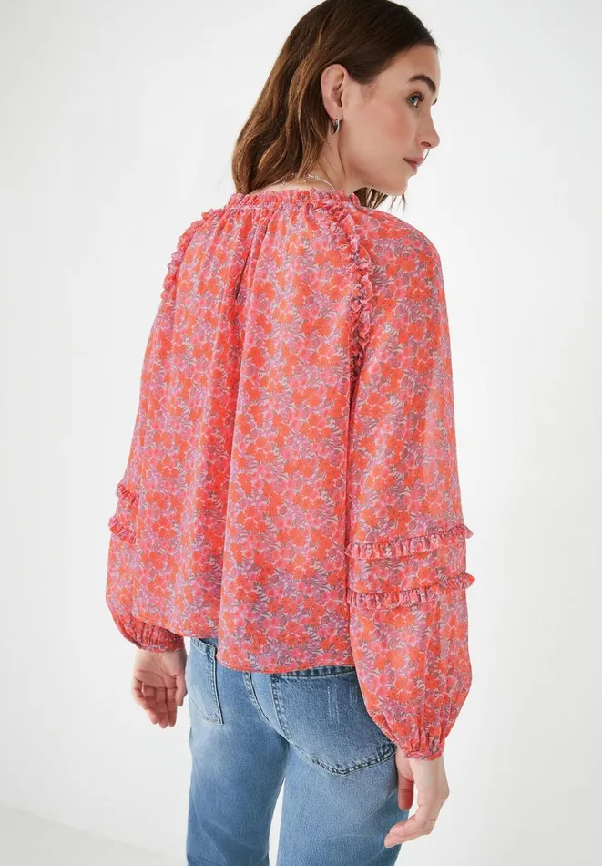 Hush Tops and Tshirts Women Violette Top 60s Floral Multi Hush Tops and Tshirts Women Violette Top 60s Floral Multi