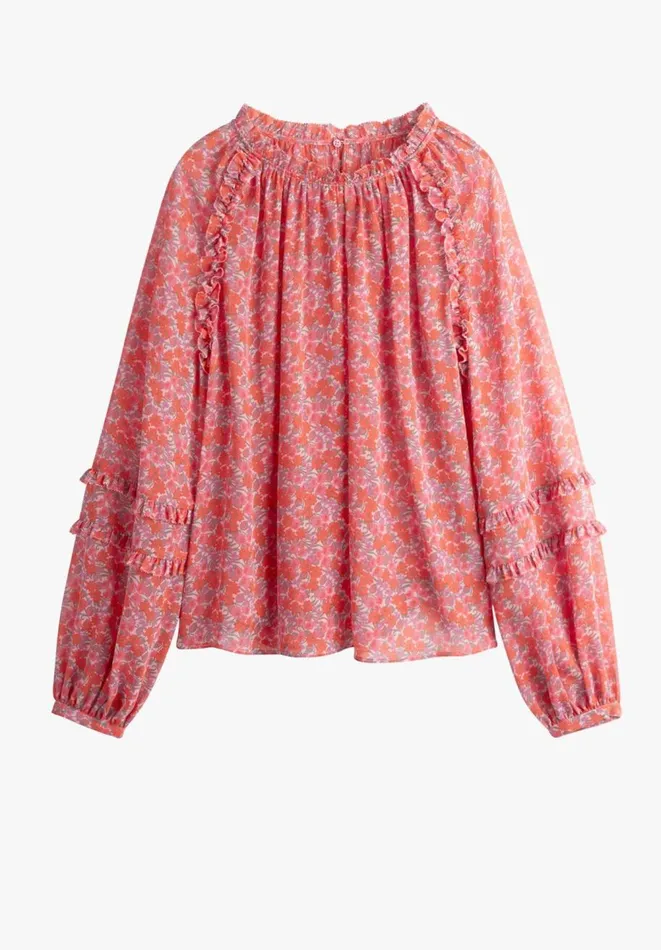 Hush Tops and Tshirts Women Violette Top 60s Floral Multi Hush Tops and Tshirts Women Violette Top 60s Floral Multi