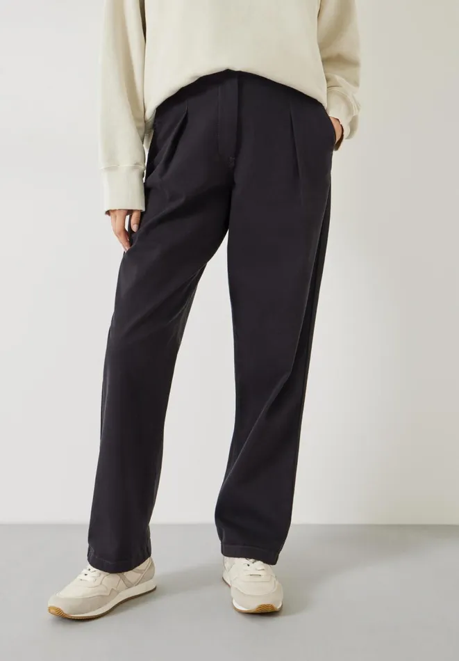 Hush Trousers Women Imogen Cotton Trousers Washed Black