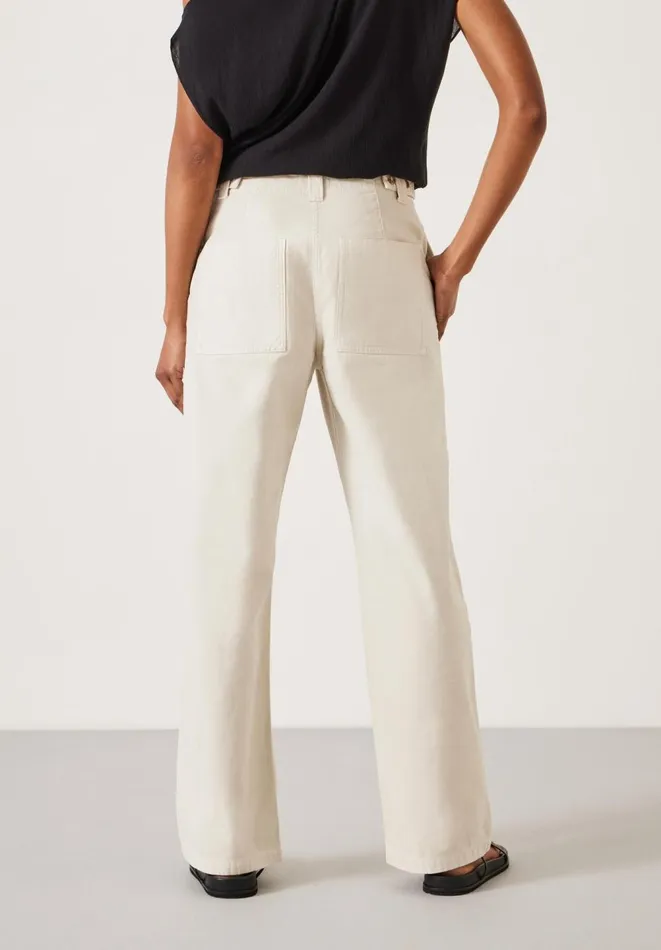 Hush Trousers Women Kia Washed Cotton Trouser Light Neutral Hush Trousers Women Kia Washed Cotton Trouser Light Neutral