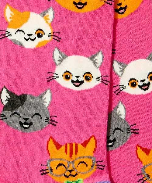 Invited Guests Cute Cats Socks BlueGreen Joebrowns Apparel Invited Guests Cute Cats Socks BlueGreen Joebrowns Apparel
