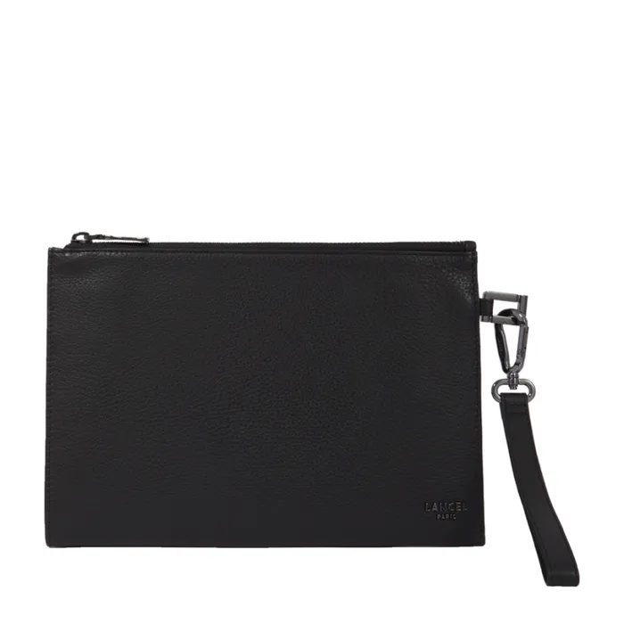 Ipad Mini Zipped Pouch Black Men Lancel Business Bags