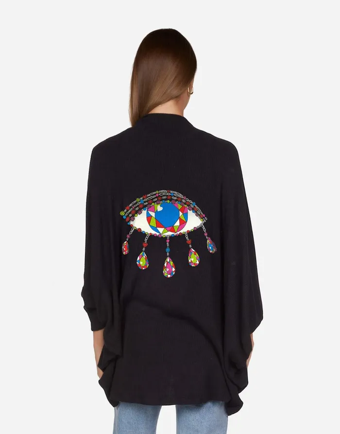 Isla Diamond Evil Eye Black Women039s Lauren Moshi Sweaters and Knits