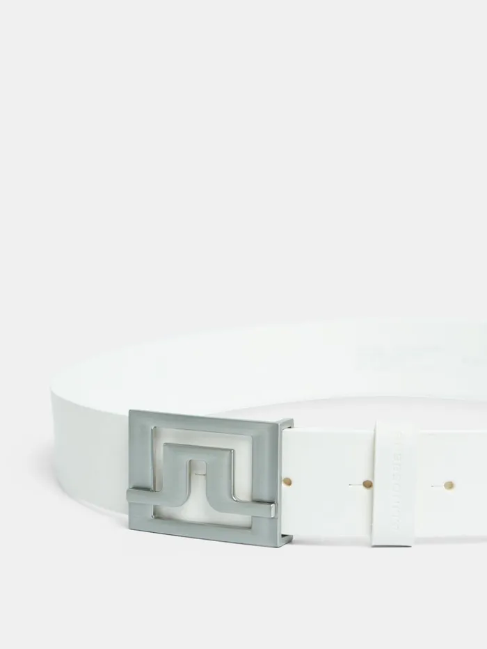 JLindeberg Golf Belts Men Slater 40 White Leather