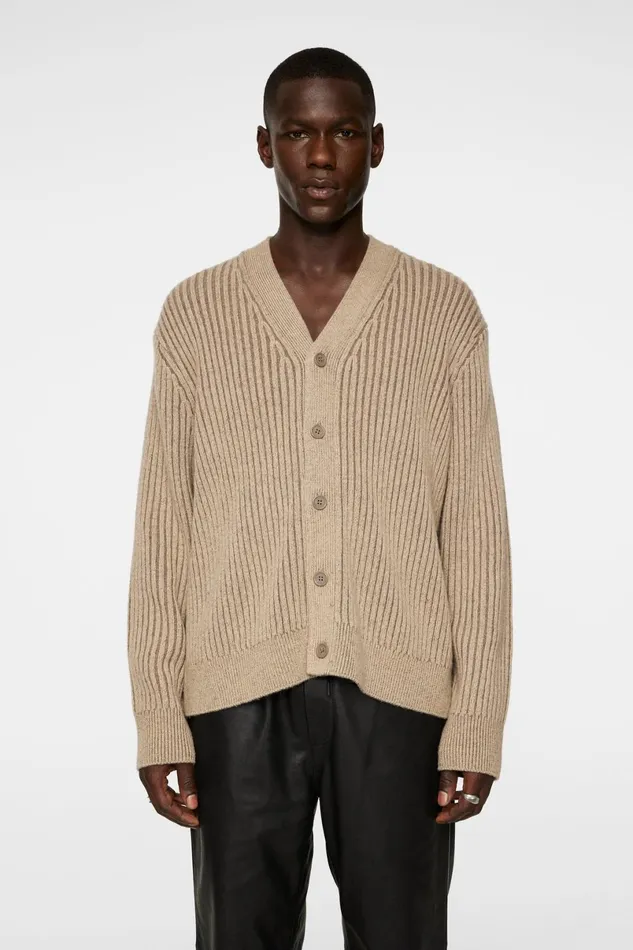 JLindeberg Knitwear Men Twin Plated Knit Cardigan