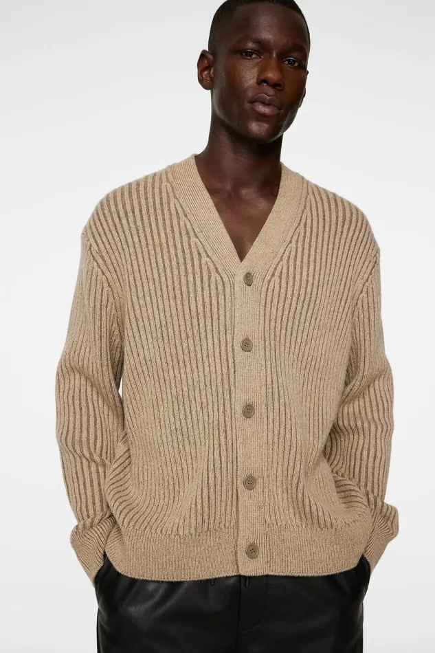 JLindeberg Knitwear Men Twin Plated Knit Cardigan