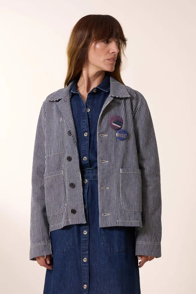 Jackets and Coats Women Leon and Harper Varda Pln Jacket Ecru
