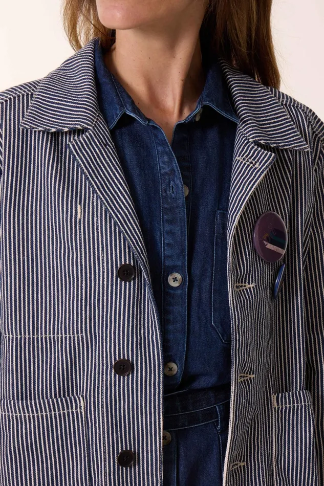 Jackets and Coats Women Leon and Harper Varda Pln Jacket Ecru