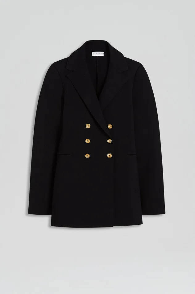 Jackets CREPE KNIT GOLD BUTTON JACKET BLACK Scanlan Theodore Women