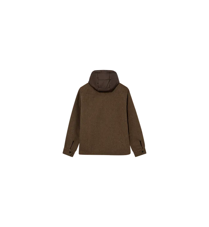 Jackets MOS MOSH Men MMGCompton Twill Hood Jacket Brown Latte
