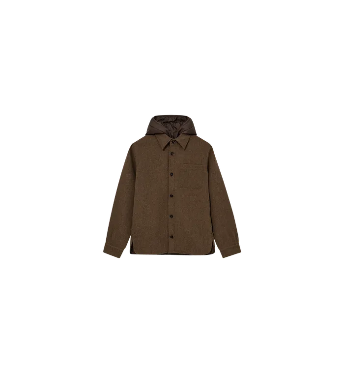 Jackets MOS MOSH Men MMGCompton Twill Hood Jacket Brown Latte