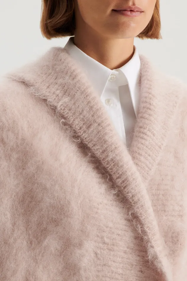Jackets Scanlan Theodore Women BRUSHED MOHAIR CARDIGAN 3 MINK