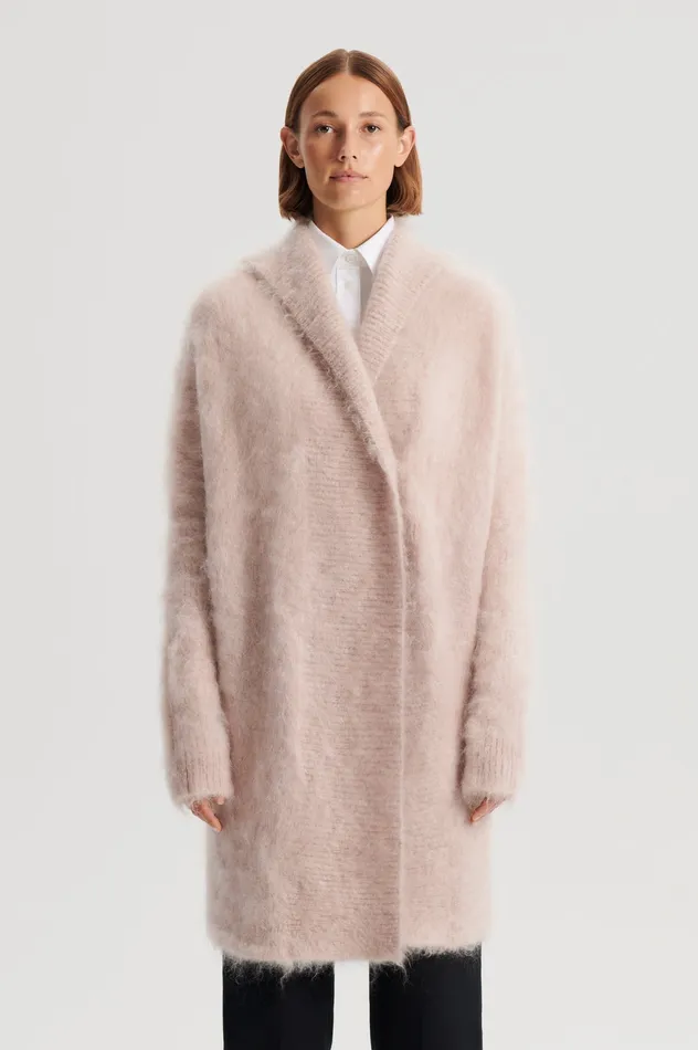 Jackets Scanlan Theodore Women BRUSHED MOHAIR CARDIGAN 3 MINK
