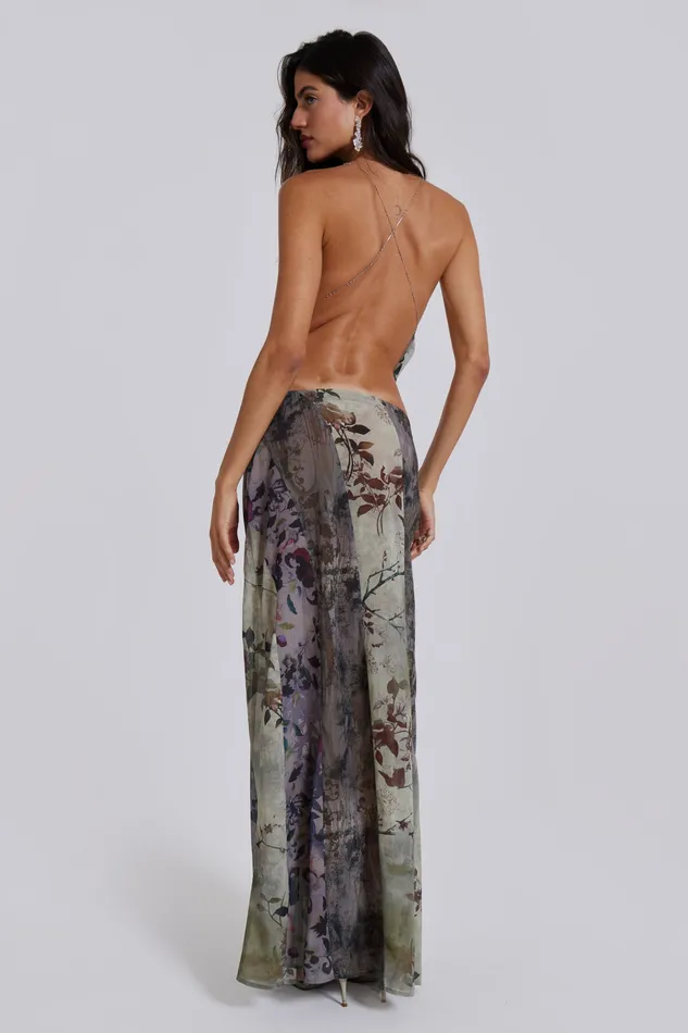 Jaded London Shop Asteria Backless Top in Grey Women Tops