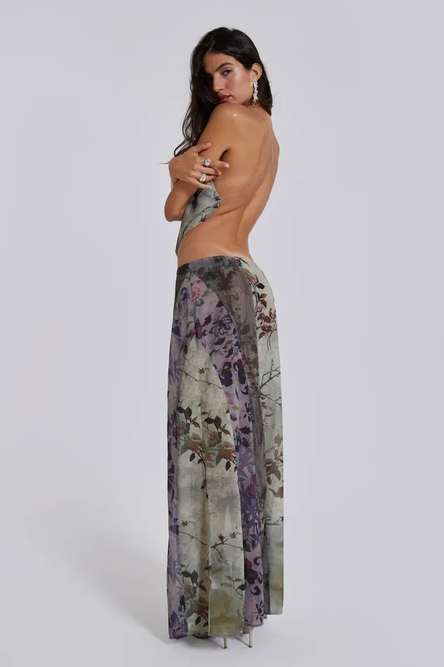 Jaded London Shop Asteria Backless Top in Grey Women Tops