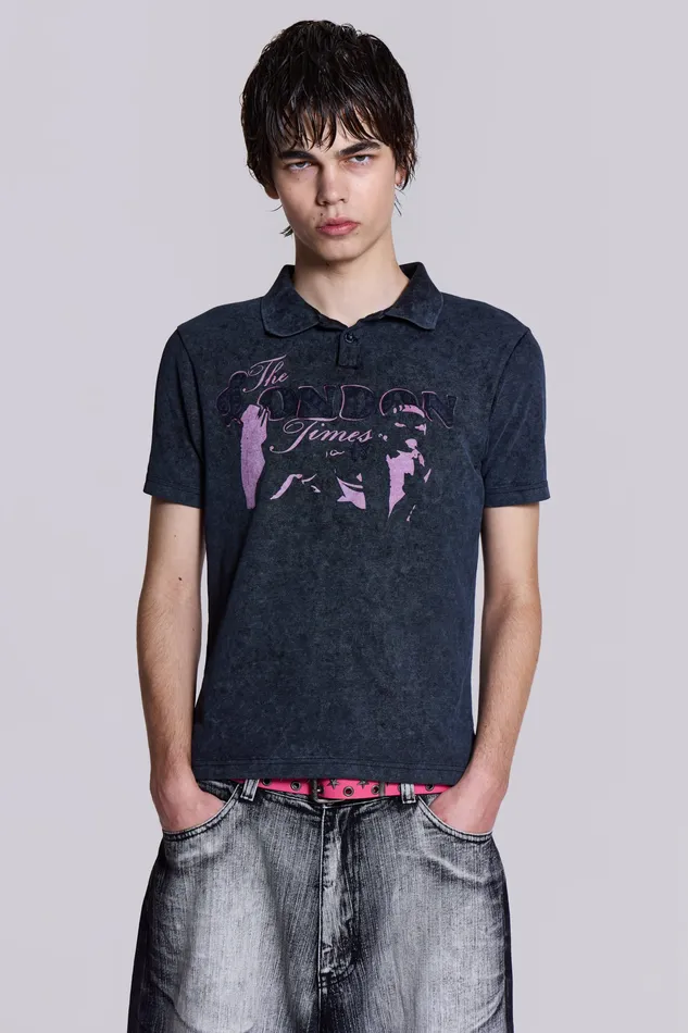 Jaded London Shop London Times Polo Shirt Men Bestsellers
