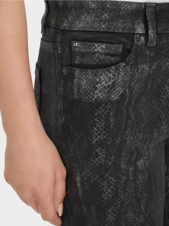 Jeans Damen Marc Cain Jeans SILEA In SnakeOptik Anthrazit