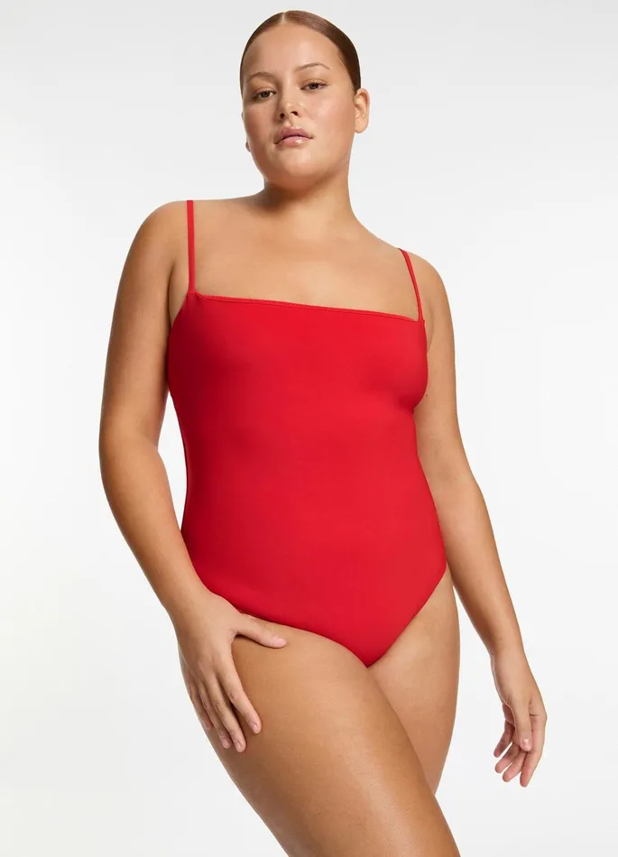 Jetset Minimal Tank One Piece Rosso Women JETS Australia Tank One Piece