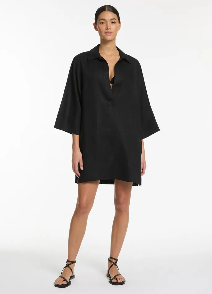 Jetset Pullover Kaftan Black Women JETS Australia Dresses and Kaftans