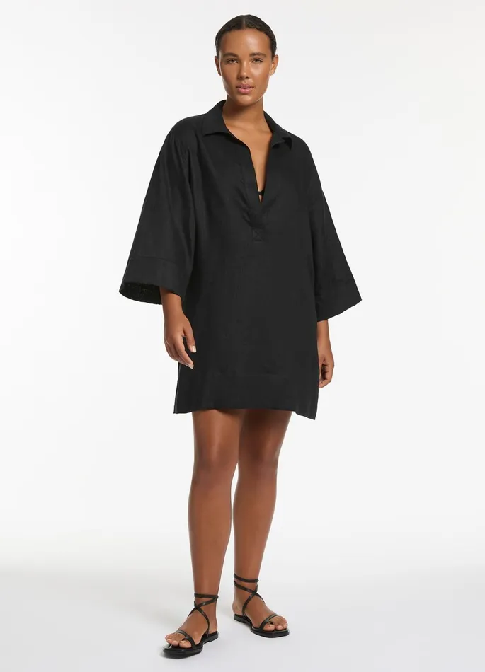 Jetset Pullover Kaftan Black Women JETS Australia Dresses and Kaftans