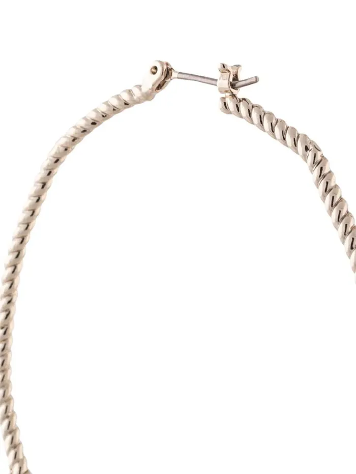 Jewelry Marchesa Earrings Charm Hoop Earrings Gold