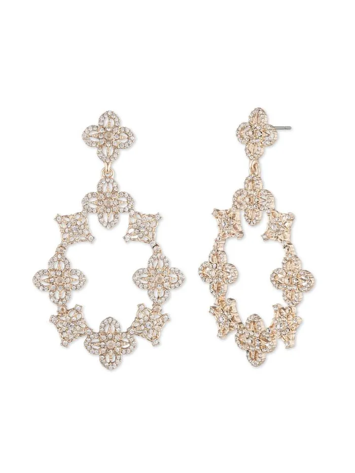 Jewelry Marchesa Earrings Gold Lace Orbital Earring Gold