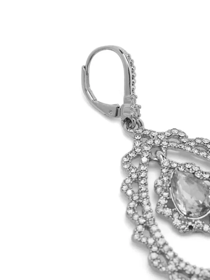 Jewelry Marchesa Earrings Teardrop Chandelier Earring Crystal