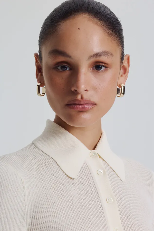 Jewelry ROLO HOOP EARRINGS LIGHTGOLD Scanlan Theodore Women