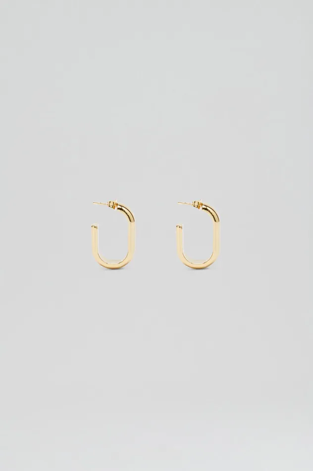 Jewelry ROLO HOOP EARRINGS LIGHTGOLD Scanlan Theodore Women Jewelry ROLO HOOP EARRINGS LIGHTGOLD Scanlan Theodore Women