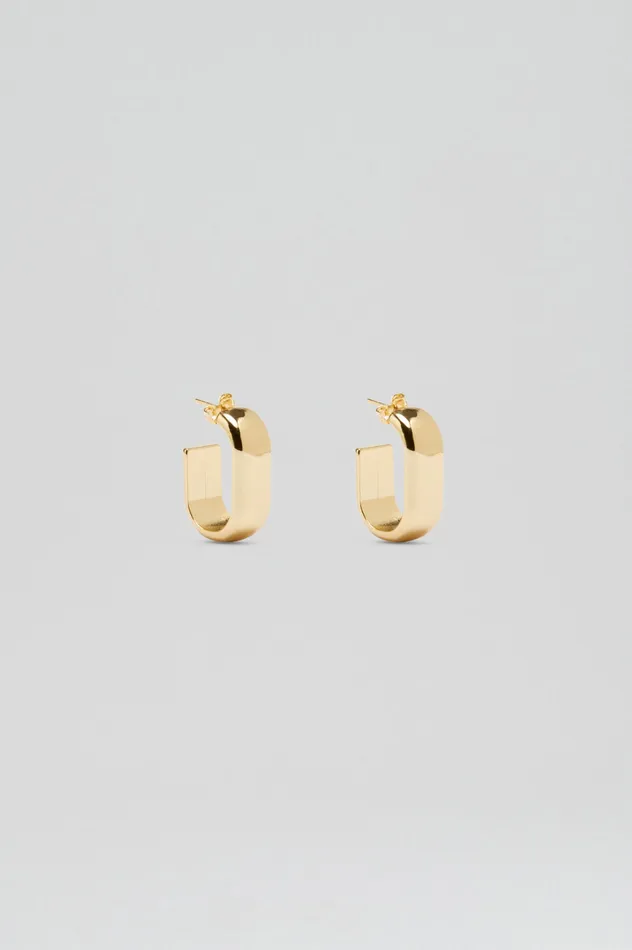 Jewelry ROLO HOOP EARRINGS LIGHTGOLD Scanlan Theodore Women Jewelry ROLO HOOP EARRINGS LIGHTGOLD Scanlan Theodore Women