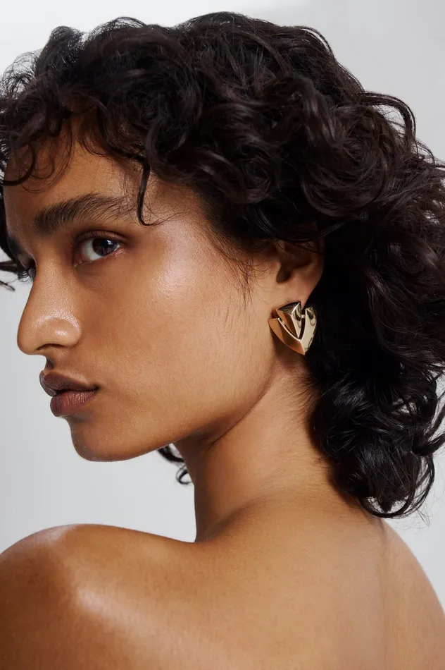 Jewelry Scanlan Theodore Women TRIANGLE SWING EARRINGS LIGHTGOLD