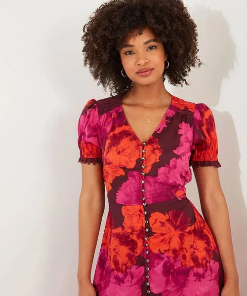 Joebrowns Dresses Apparel Stunning Florals Dress Pink Joebrowns Dresses Apparel Stunning Florals Dress Pink