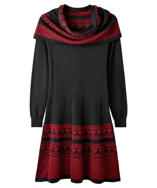 Joebrowns Glamorous Glitter Knit Dress With Snood Black Apparel Knitwear and Cardigans Joebrowns Glamorous Glitter Knit Dress With Snood Black Apparel Knitwear and Cardigans